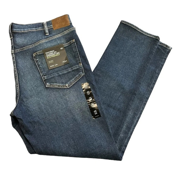 COPY - Silver Men's Machray Classic Straight Fit Dark Indigo Jeans Size 40 - Picture 4 of 5